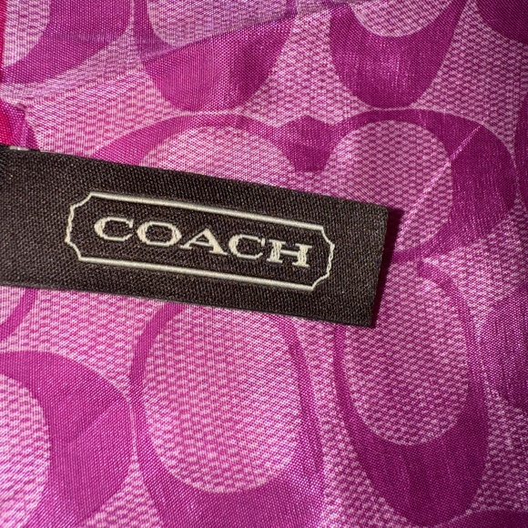 Coach Pink Mini Signature Scarf – Never Worn - Picture 7 of 10